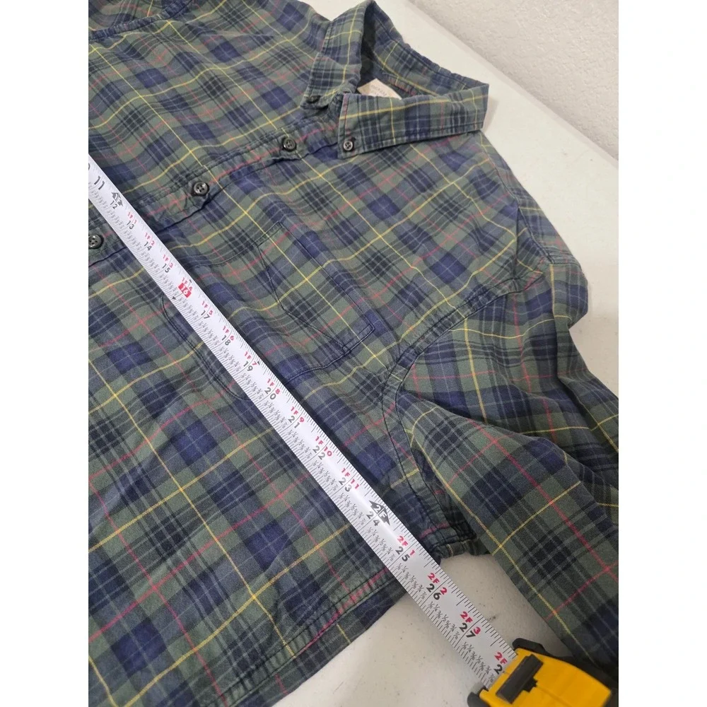 Denim & Supply Ralph Lauren Mens XXL Green Plaid Long Sleeve Button Down Shirt
